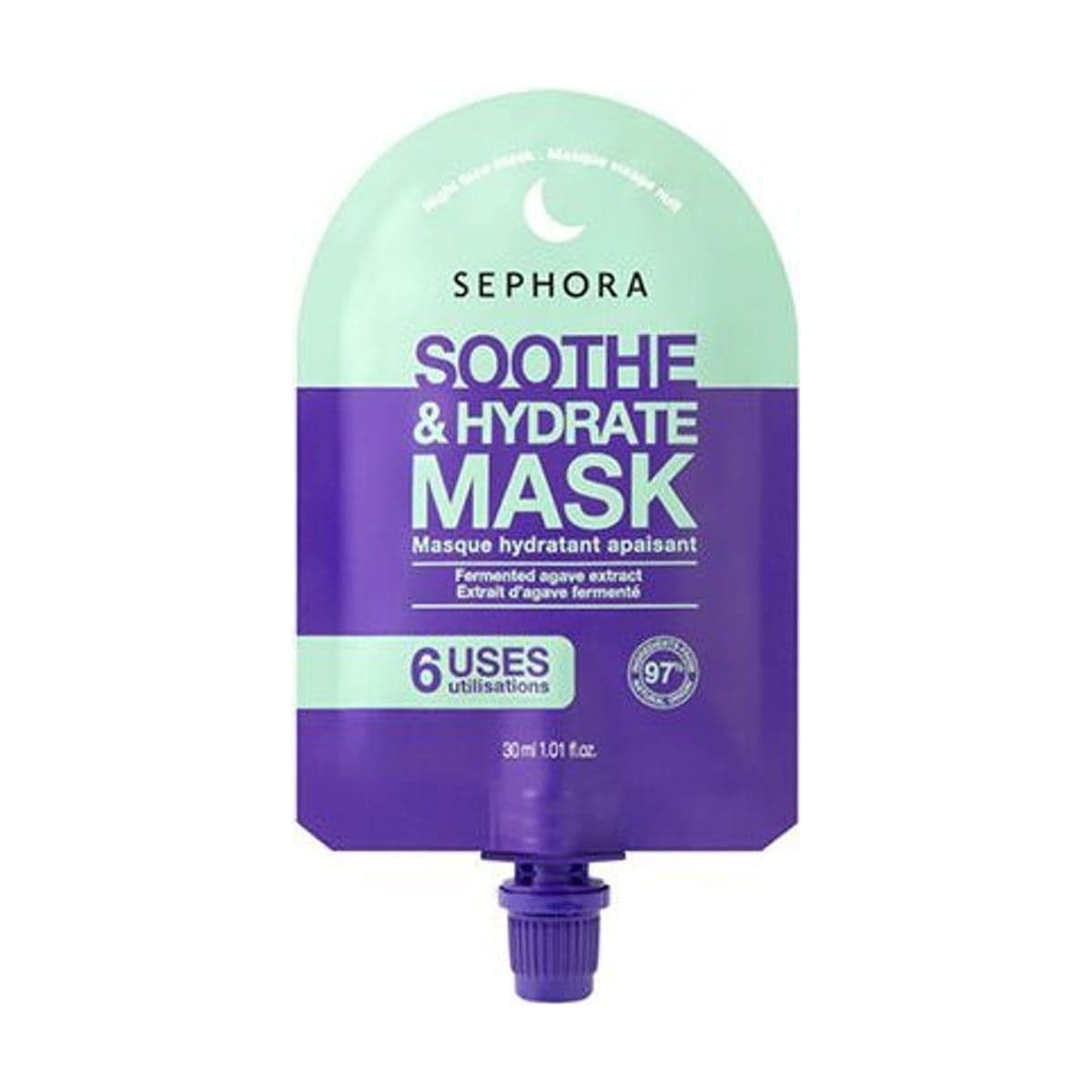 Embalagem de Máscara Noturna Sephora Collection Soothe Plump & Hydrate Mask