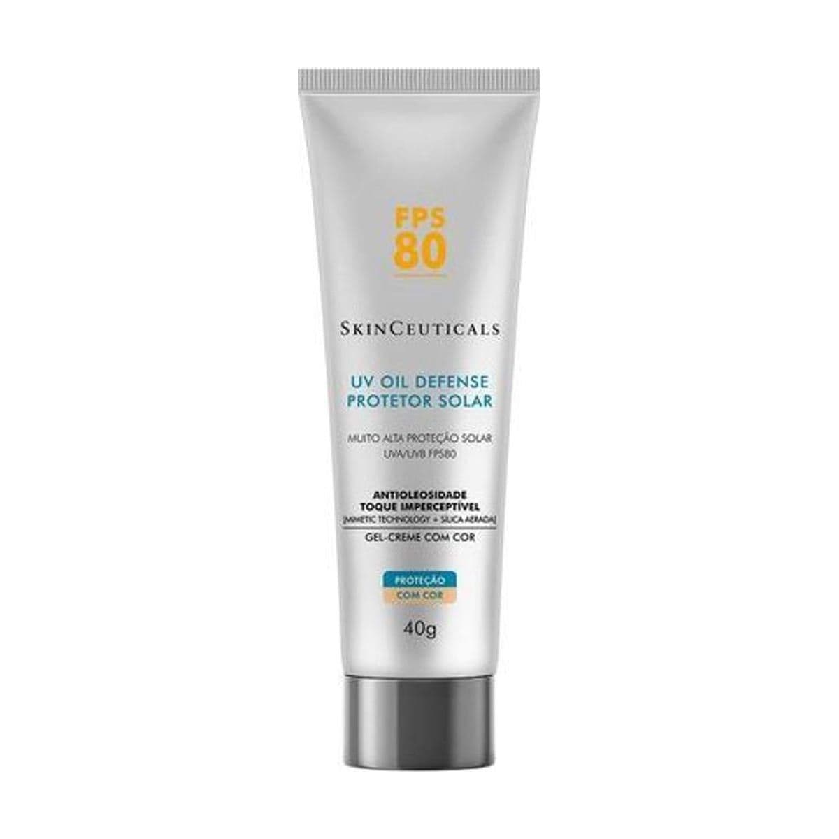 Embalagem de Protetor Solar Skinceuticals - UV Oil Defense FPS 80 Tinted